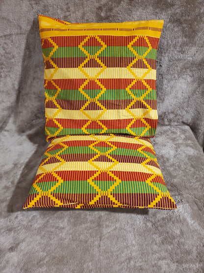 Kente couch pillowcases