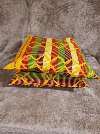 Kente couch pillowcases