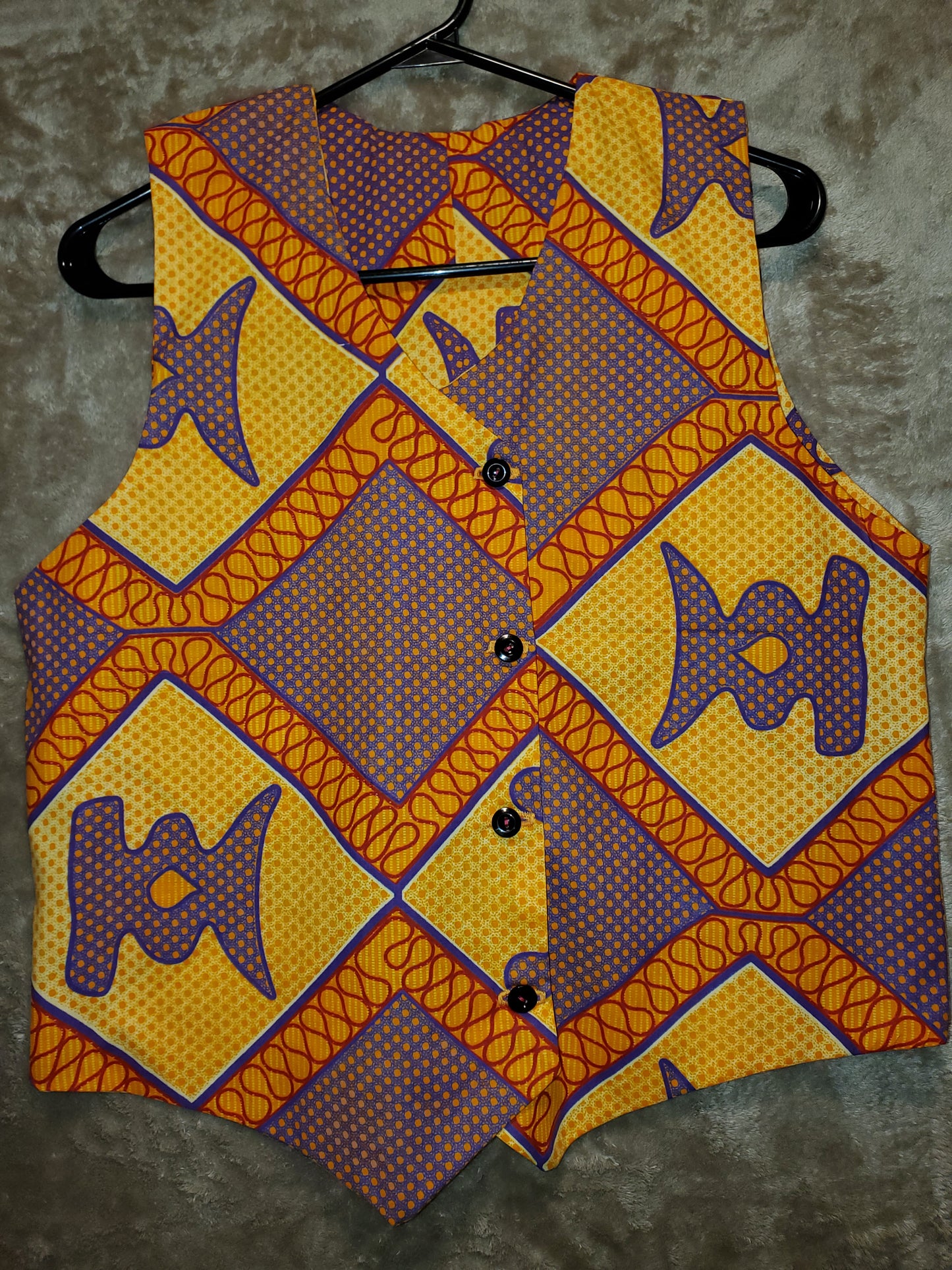 Tangerine african vest