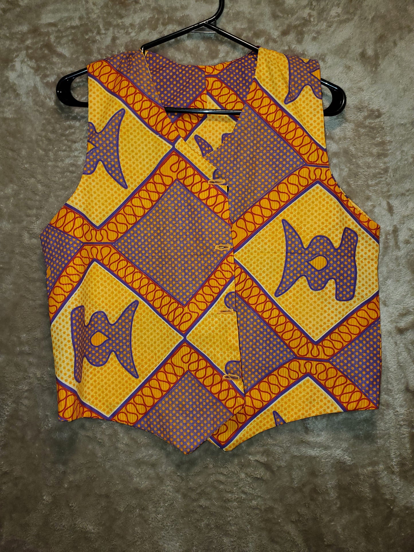 Tangerine african vest